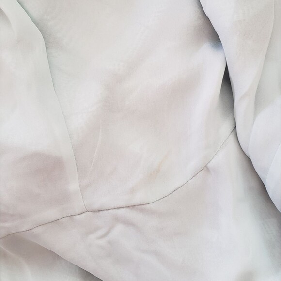 Parker 100% Silk Floral Palm Print High-Low Short Sleeve Midi Dress - Picture 12 of 12